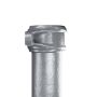 Cast Iron Round Eared Downpipe - Socket On One End - 75mm x 1829mm Primed