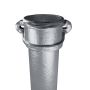 Cast Iron Round Eared Downpipe - Socket On One End - 75mm x 914mm Primed