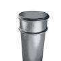 Cast Iron Round Non-Eared Downpipe - Double Socketed - 150mm x 1829mm Primed
