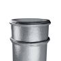 Cast Iron Round Non-Eared Downpipe - Double Socketed - 150mm x 1829mm Primed