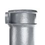 Cast Iron Round Eared Downpipe - Socket On One End - 150mm x 914mm Primed