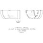 FloPlast Deepflow/ Hi-Cap Gutter Angle - 135 Degree x 115mm x 75mm Anthracite Grey