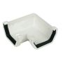 FloPlast Square Gutter Angle - 90 Degree x 114mm White