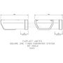 FloPlast Square Gutter Angle - 90 Degree x 114mm White