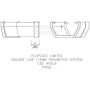 FloPlast Square Gutter Angle - 135 Degree x 114mm Brown