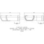 FloPlast Square Gutter Adjustable Angle - 50 to 156 Degree x 114mm Brown