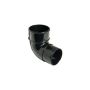 FloPlast Round Downpipe Bend - 92.5 Degree x 68mm Black