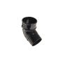 FloPlast Round Downpipe Offset Bend - 112.5 Degree x 68mm Black