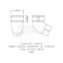 FloPlast Round Downpipe Offset Bend - 112.5 Degree x 68mm White
