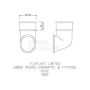 FloPlast Round Downpipe Shoe - 68mm Brown