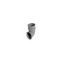 FloPlast Round Downpipe Shoe - 68mm Grey