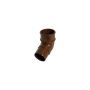 FloPlast Mini Gutter Offset Bend - 112 Degree x 50mm Brown