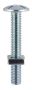 M6 x 30mm - Roofing Bolt with Nut - BZP - Bag of 25