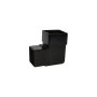 FloPlast Square Downpipe Bend - 92.5 Degree Black - Pack of 2