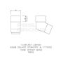 FloPlast Square Downpipe Offset Bend - 112 Degree White