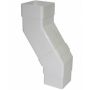 FloPlast Square Downpipe Adjustable Offset Bend - 65mm White