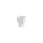 FloPlast PVC Square to PVC Round Downpipe Adaptor - White