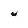 FloPlast PVC Square to Cast Iron Ogee Right Hand Guter Adaptor - Black