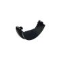 FloPlast Half Round Gutter External Stopend - 112mm Black