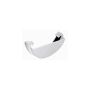 FloPlast Half Round Gutter External Stopend - 112mm White