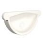 Lindab Steel Gutter Self-Locking Stop End - 100mm Antique White