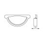 Lindab Steel Gutter Self-Locking Stop End - 150mm Anthracite Metallic
