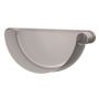 Lindab Steel Gutter Right Hand Stop End - 190mm Silver Metallic