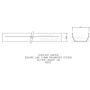 FloPlast Square Gutter - 114mm x 3mtr White