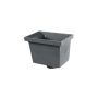 Cast Iron Rectangular Standard Hopper Head Plain Outlet - 255mm for 75mm Downpipe Grey Primed