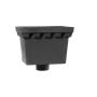 Cast Iron Rectangular Standard Hopper Head Castellated Outlet - 255mm for 65mm Downpipe Grey Primed