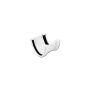 FloPlast Deepflow/ Hi-Cap to Square Gutter Adaptor - White