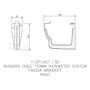 FloPlast Ogee Gutter Fascia Bracket - 110mm x 80mm Black