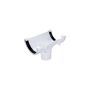 FloPlast Half Round Gutter Running Outlet - 112mm White