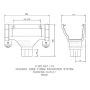 FloPlast Ogee Gutter Running Outlet - 110mm x 80mm Brown