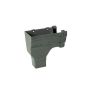 FloPlast Ogee Gutter Stopend Outlet Left Hand - 110mm x 80mm Anthracite Grey