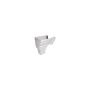 FloPlast Ogee Gutter Stopend Outlet Left Hand - 110mm x 80mm White