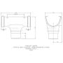 FloPlast Industrial/ Xtraflo Gutter Running Outlet - for 110mm Downpipe 170mm White