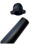 FloPlast Round Downpipe Socketed With Ears - 68mm x 2.5mtr Cast Iron Effect
