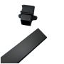 FloPlast Cast Iron Effect Square Downpipe Socketed With Ears - 65mm x 2.5mtr