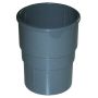 FloPlast Round Downpipe Socket - 68mm Grey