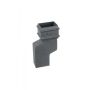 Cast Iron Rectangular Downpipe - 56mm Side Projection 100mm x 75mm Primed