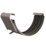 Lindab Steel Gutter Union - 100mm Anthracite Metallic