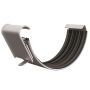 Lindab Steel Gutter Union - 125mm Silver Metallic