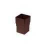 FloPlast Square Downpipe Socket - 65mm Brown
