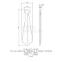Rosewood Fascia Bargeboard Finial - 340mm