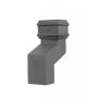 Cast Iron Rectangular Downpipe - 150mm Front Projection 100mm x 75mm Primed