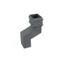 Cast Iron Rectangular Downpipe - 230mm Front Projection 100mm x 75mm Primed