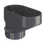 Lindab Steel Drain Trap - 100mm Graphite