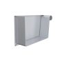 Lindab Magestic Rectangular Steel Gutter Right Hand Stop End - 140mm Galvanised