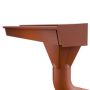 Lindab Rectangular Steel Gutter Right Hand Stop End - 140mm Tile Red